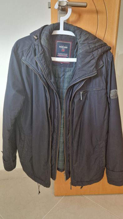 Blusão Lion Of Porches [M] -  alcochoado c/ capuz e fecho duplo