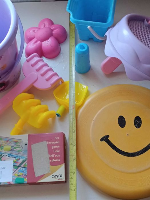 Balde de Praia, Pás, Formas e Jogos para a Praia