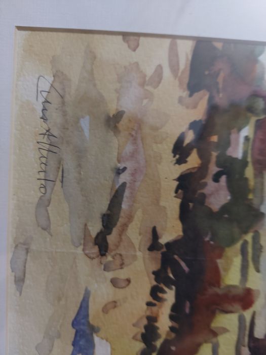 Aguarela sobre papel Luis Alberto