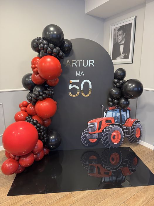 Ścianka balonowa, dekoracje