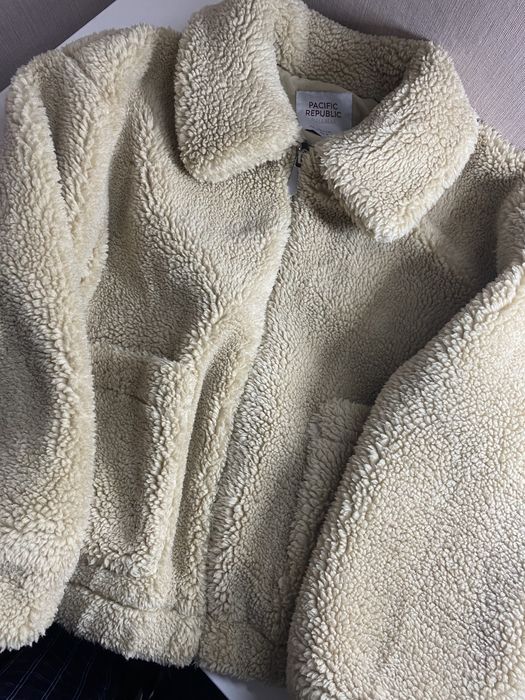 Шуба pull&bear / шуба з екохутра