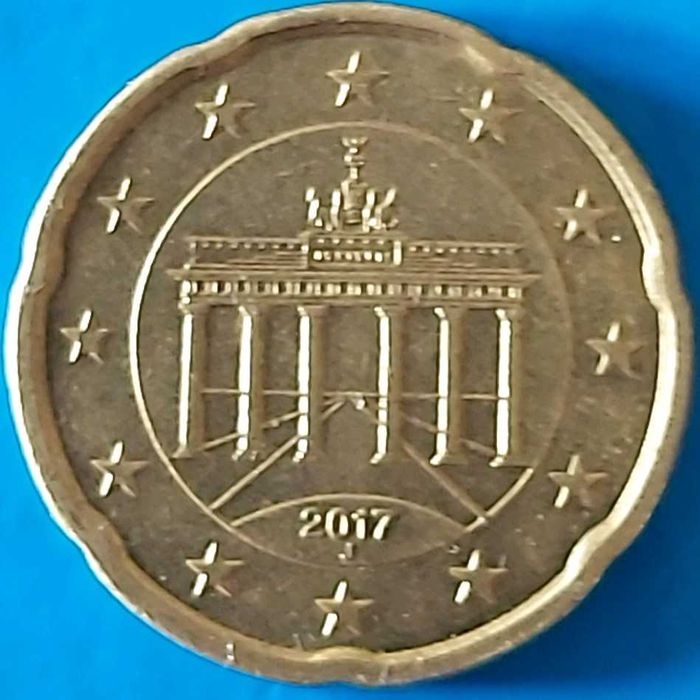 20 Cêntimos de 2017 Letra J da Alemanha