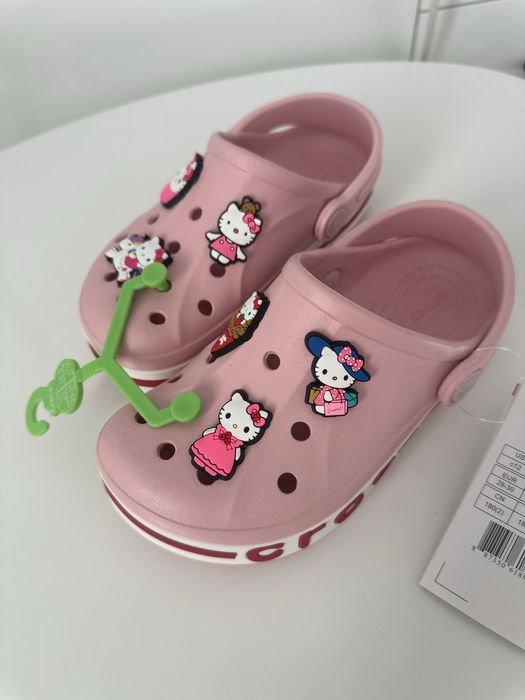Рожеві крокси Crocs Bayaband C8 C9 C10 C11 C12 C13 J1 J2 J3