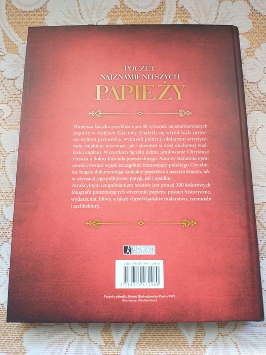 Książka Poczet najznamienitszych papieży