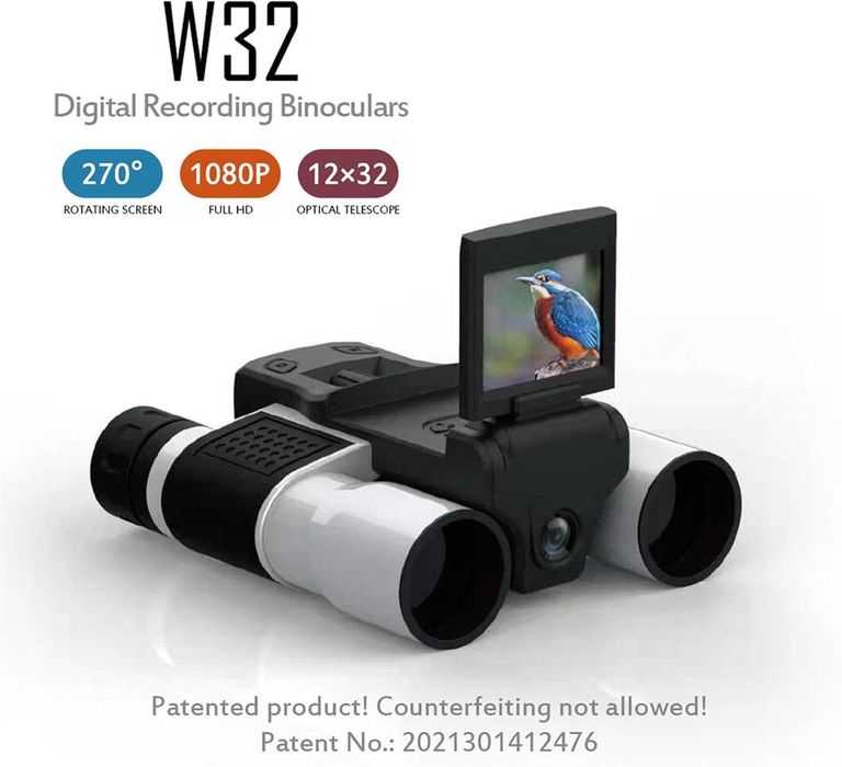 Cyfrowa Lornetka W32 FULLHD 1080p 12x32 KAMERA LCD 2.0