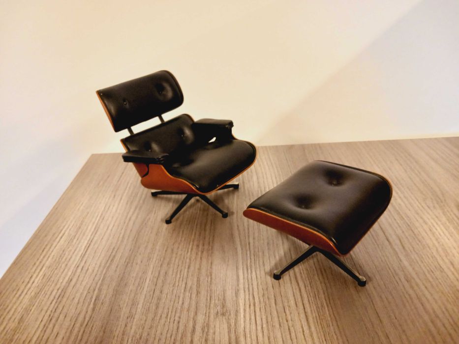 Lounge chair, Vitra, kolekcja miniatur, oryginał