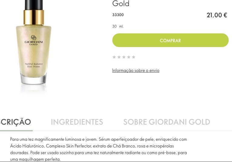Primer (Pré-Base) Giordani Gold