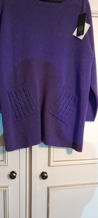 Camisola oversize com bolsos nova com etiqueta