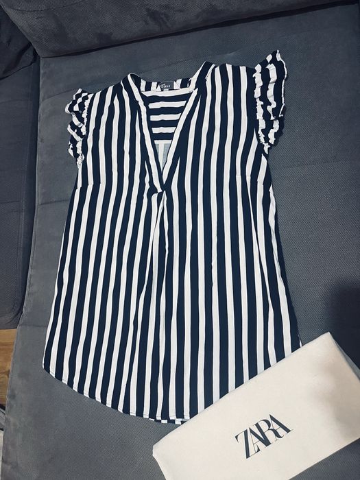 Piekna koszula damska w paski papaya rozm S