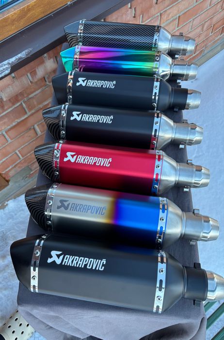 Akrapovic 37 прямоток на мотоцикл вихлоп акраповіч прямоточний глушник