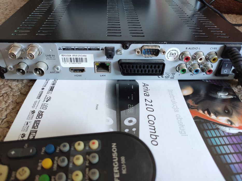 Dekoder satelitarny Ferguson 210 pilot karta TNK HDMI