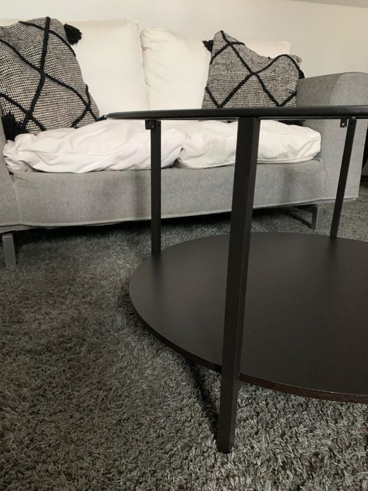 IKEA VITTSJÖ – stolik kawowy 75 cm, szklany blat