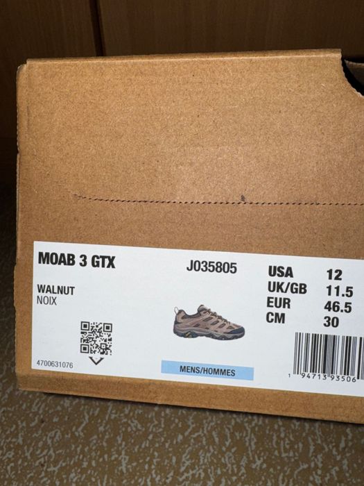Трекінгові кросівки Merrell Moab 3 GTX 46,5 47 розмір