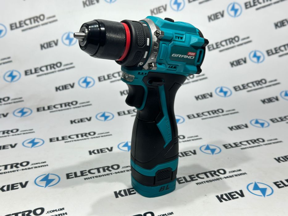 Безщітковий акумуляторний шуруповерт Grand ДА-16Li BL 2 батареї, кейс