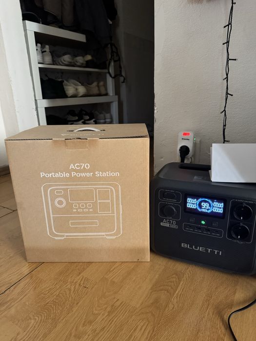 Зарядна станція Bluetti AC70 (1000 Вт, 768 Вт·год) + гарантія від магазину до 10.10.26