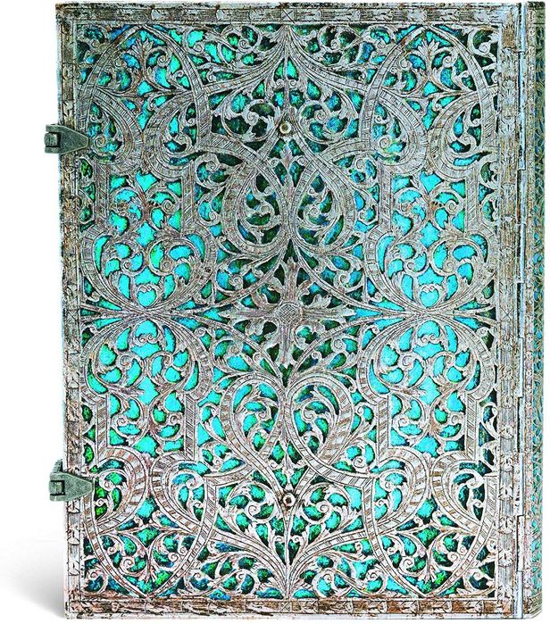 Caderno Paperblanks Maya Blue Ultra, Pautado - NOVO