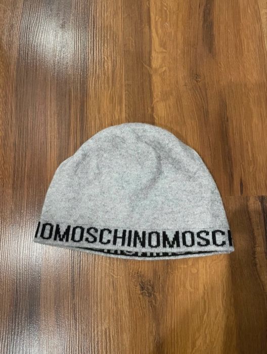 Moschino czapka i szalik kashmir super set