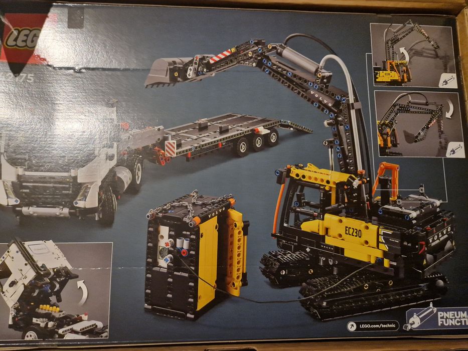LEGO Technic 42175 (Ciężarówka Volvo FMX i koparka EC230 Electric nowy