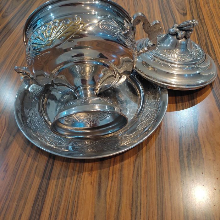 Conjunto prato e terrina (centro de mesa)