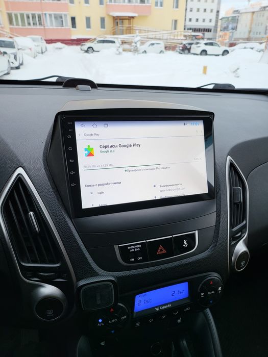 Магнітола Hyundai ix35, Tucson 2 2009-2014, Android, під камеру