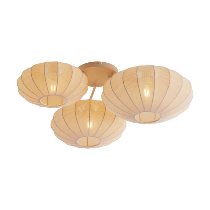Nowa lampa sufitowa beżowa, styl Japandi