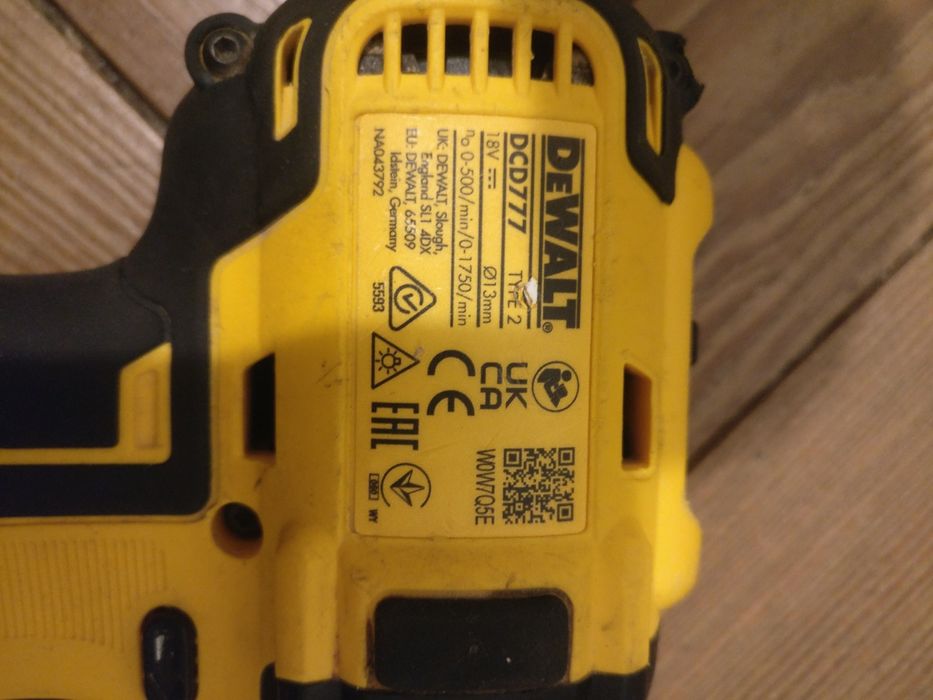 Tenho aparafusadora DEWALT-DCD777-BRUSHLESSS