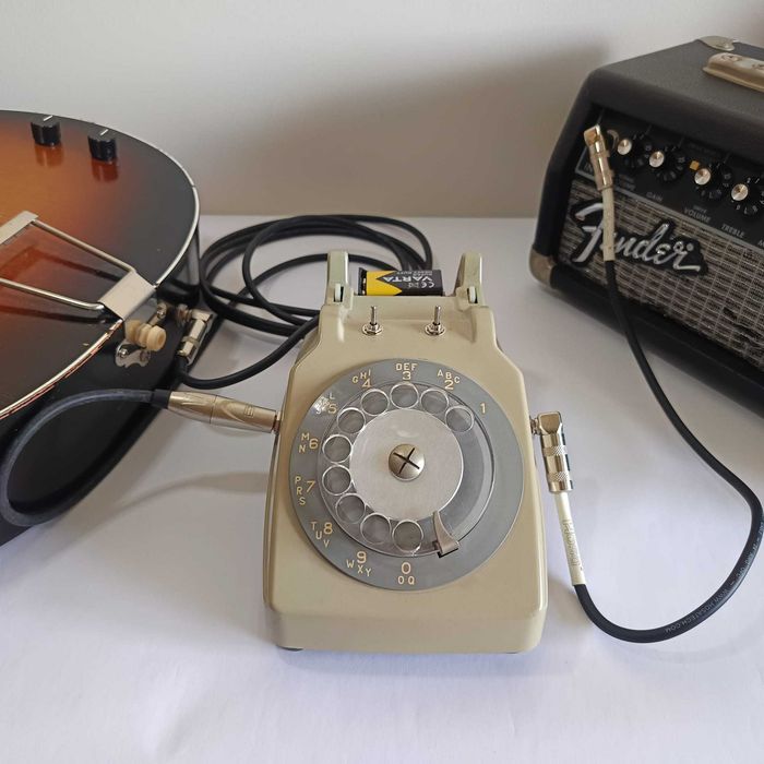 Kit Microfone Lo-Fi Telefone (3 Auscultadores / 6 Tons) + Pedal Stutter