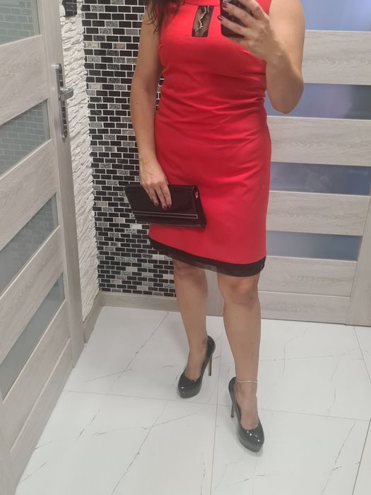 Sukienka czerwona M Jak nowa