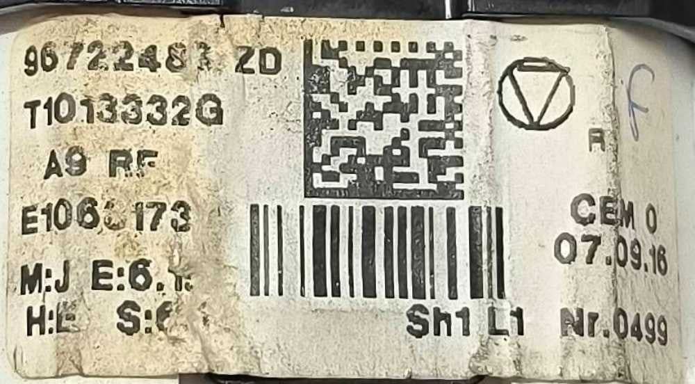 Comando Chauffage / Sofagem 96722483ZD - PEUGEOT 208 I