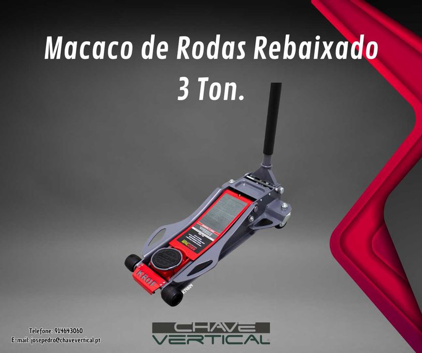 Macaco Hidráulico de Baixo Perfil 3T KROFTOOLS   JR19