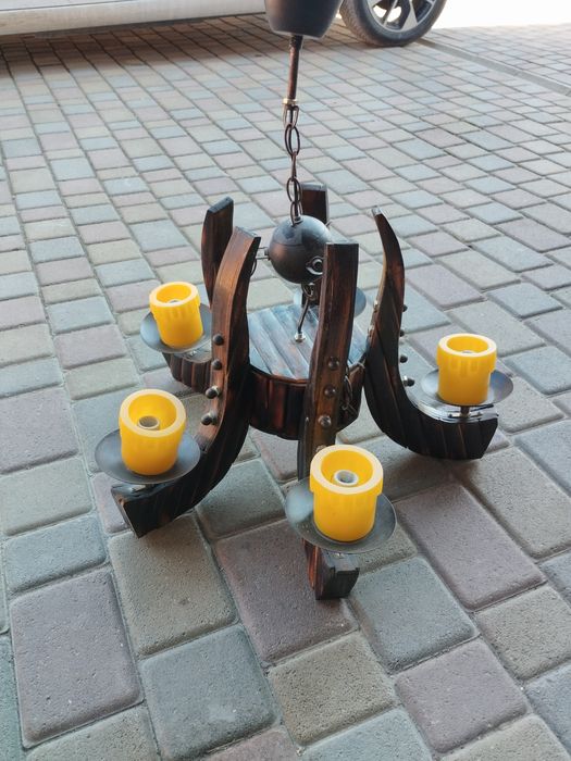 Світильник дерев'яний