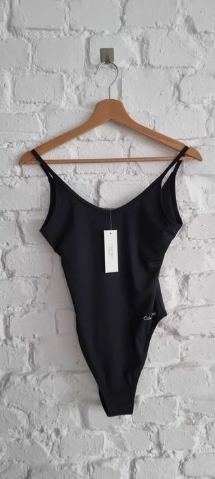 CALVIN KLEIN strój kąpielowy czarny XS S 34 36 jednoczęściowy