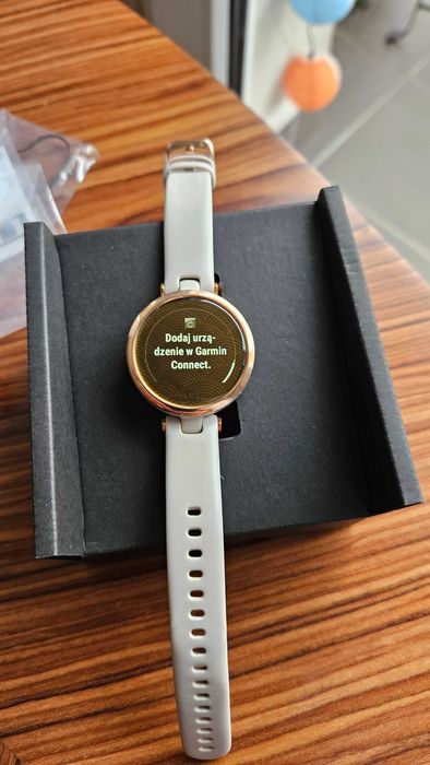 GARMIN Lily Sport - Kremowo-złoty, eAzymut zegarek, smartwatch komplet