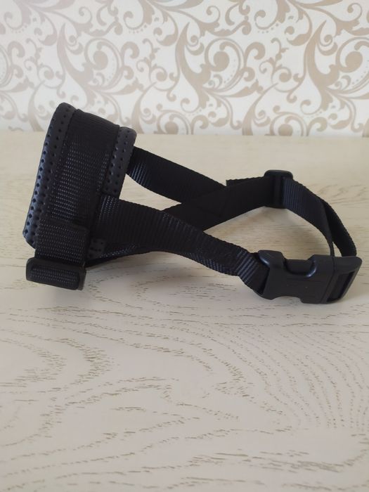 Намордник-петля для собак Trixie нейлон з шкіряною дихаючою вставкою