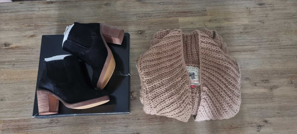 Buty i sweter zestaw
