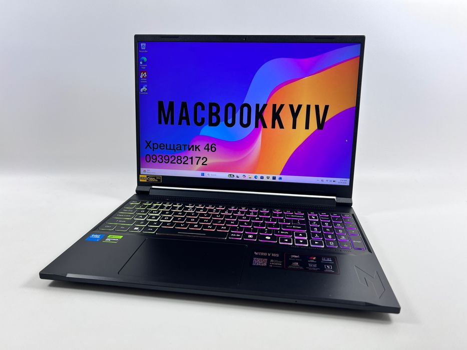 Acer Nitro V 16S Core 7 240H 32GB RAM 1TB SSD RTX 5060 8GB 180Hz Гарантія Магазин