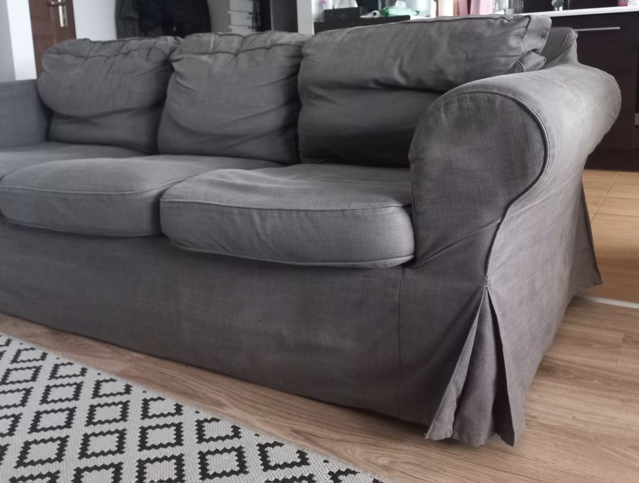 Sofa ikea szara EKTORP