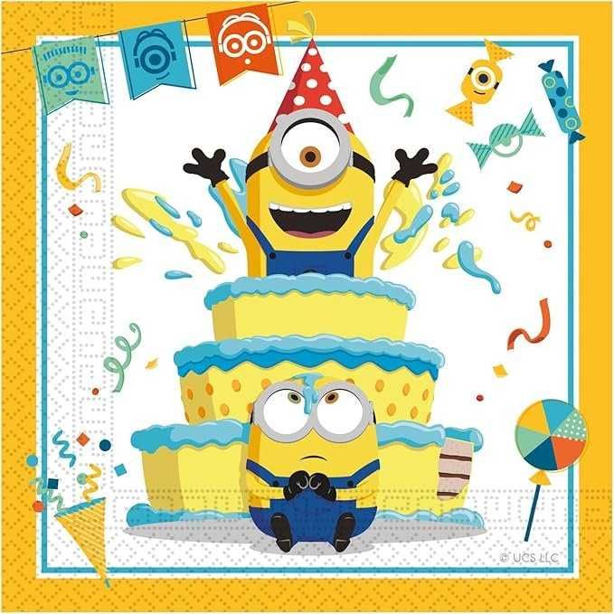 Conjunto de festa aniversário e festas temáticas Minions