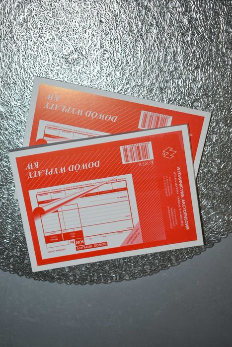 Dowód wypłaty KW samokopiujący - format A6 - 80 kartek