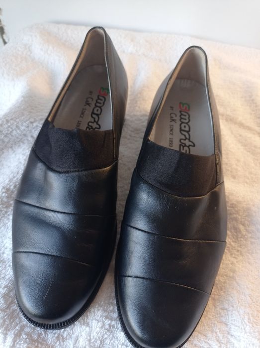Wygodne, skórzane półbuty, smarts, roxmy. 37, nowe