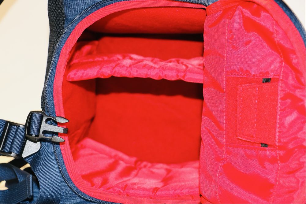 Mochila para máquina fotográfica e lentes acolchoada