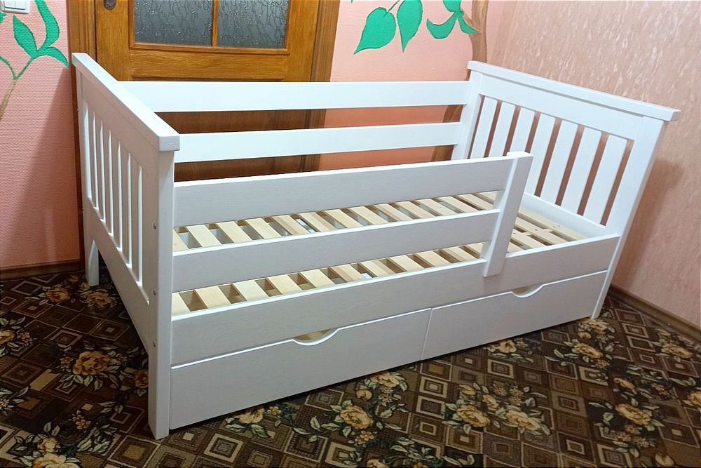 В наличии 10.03.2026 Детская кроватка с ольхи 160х80. Подростковая