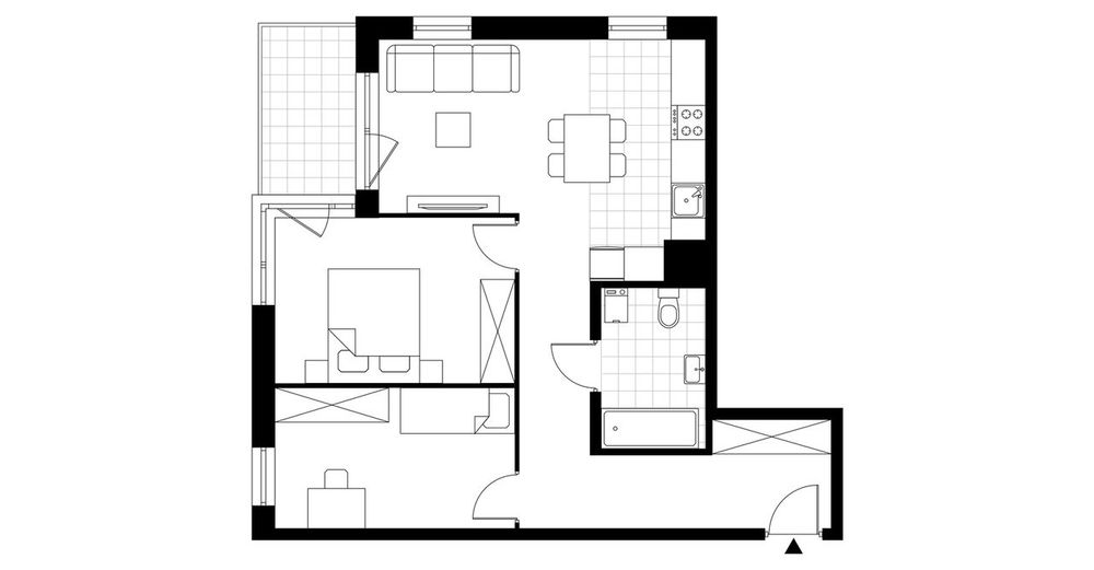 3-pokojowe mieszkanie 59 m² + balkon - Widok 4