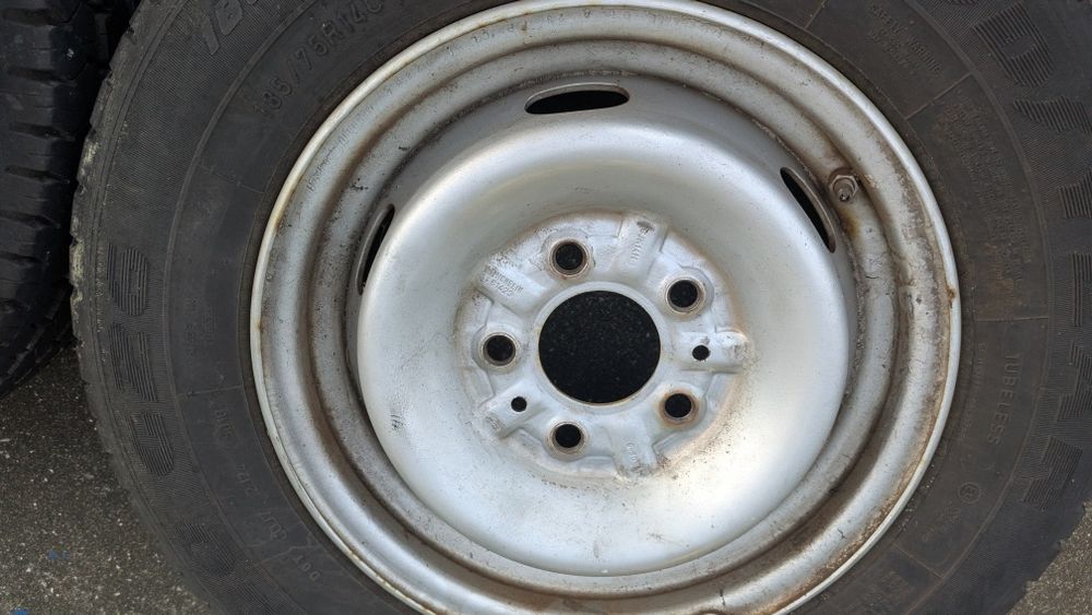 5 jantes 14", michelin 61423, furação 5x118