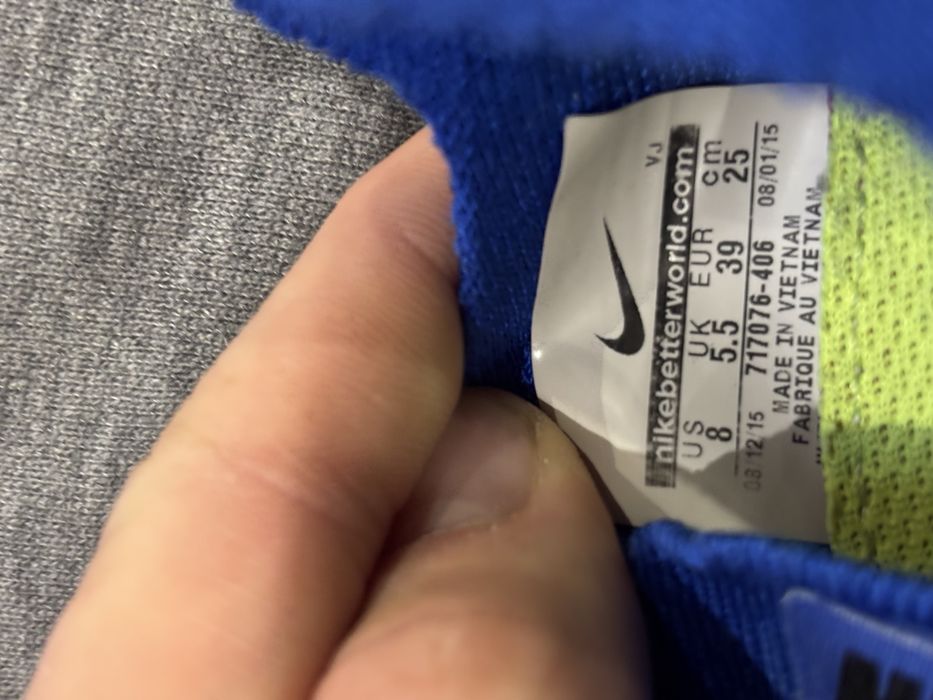 Niebieskie buty sportowe Nike, unisex, 39