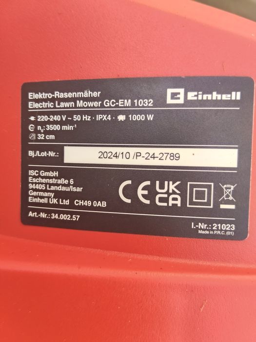 Corta relvas Einhell elétrico 1000ww