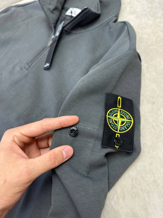 Stone Island 1/3 зіп сірий S, M, L, XL, XXL дроп/опт