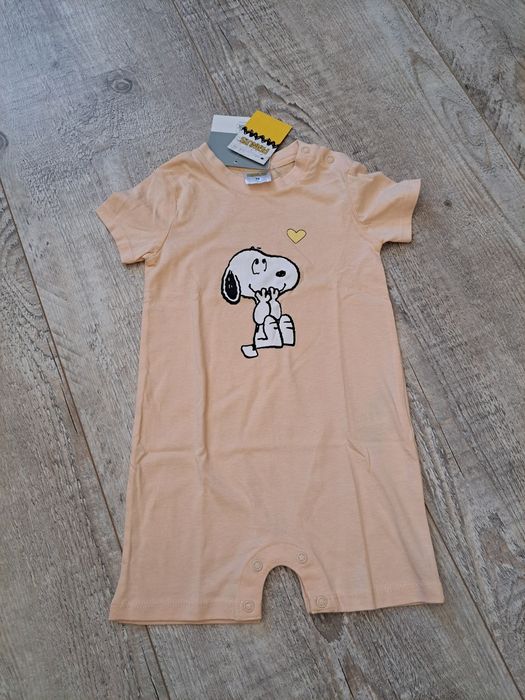 Rampers/ pajac/ piżamka niemowlęcą - Snoopy - rozm 74