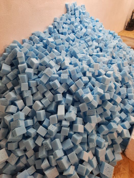 Отходы пенополистирола, порезанные, фасованые