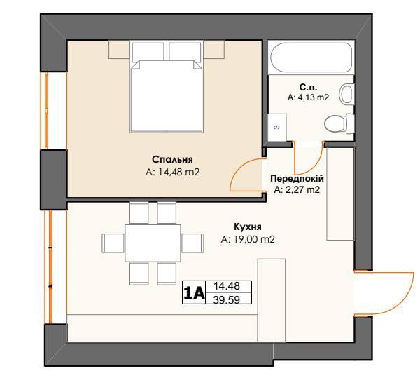 1к с Двориком и возможностью увеличить жилые м2. Локация Школа/Озеро!